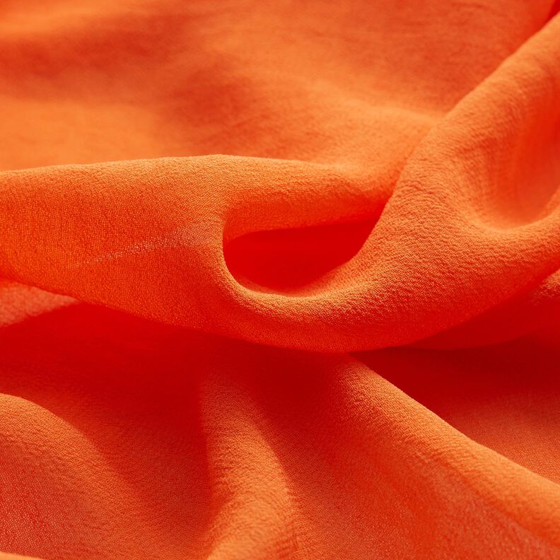 Crêpe Chiffon Uni – orange,  image number 2