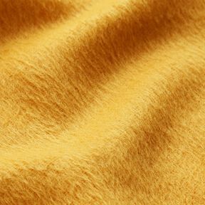 Mantelstoff aufgeraut – currygelb, 