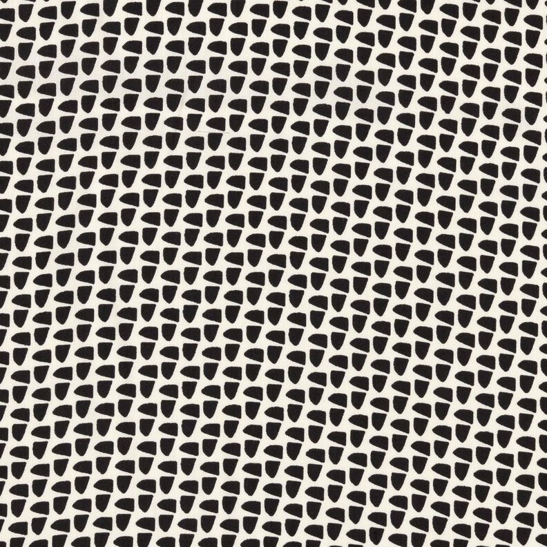 Blusenstoff abstrakte Grafik – creme/schwarz,  image number 1