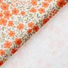 Dekostoff Baumwollsatin Blütenmeer – pfirsichorange/weiss,  thumbnail number 4