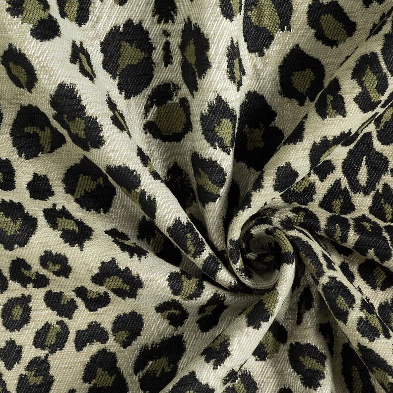 Polsterstoff Jacquard Leo – taupe/khaki,  image number 3