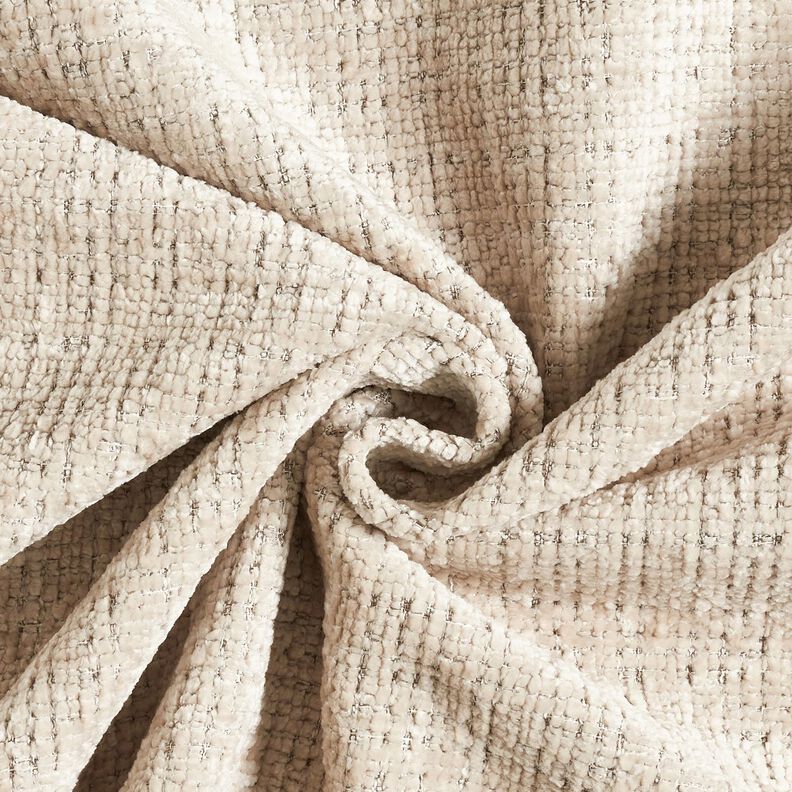 Polsterstoff Chenille Uni – helltaupe,  image number 1