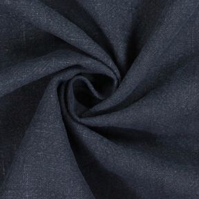 Leinenstoff Ramie-Mix stonewashed, schwere Qualität – nachtblau, 