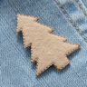 Applikation Filz Weihnachtsbaum [4 cm] – beige,  thumbnail number 2