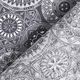 Baumwollstoff Cretonne Mandalacollage – grau,  thumbnail number 4