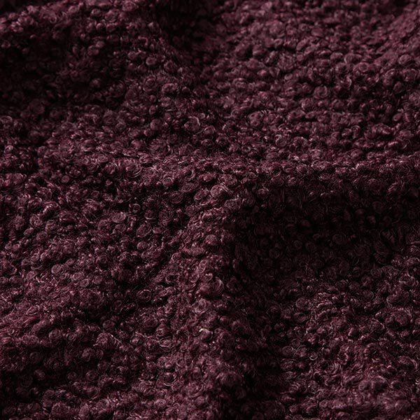 Strick Bouclé Uni – merlot, image number 2
