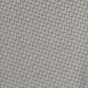 Futterstoff Jacquard Rauten – grau, 