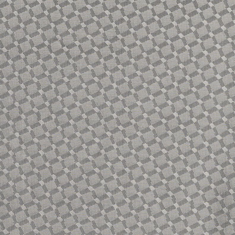 Futterstoff Jacquard Rauten – grau,  image number 1