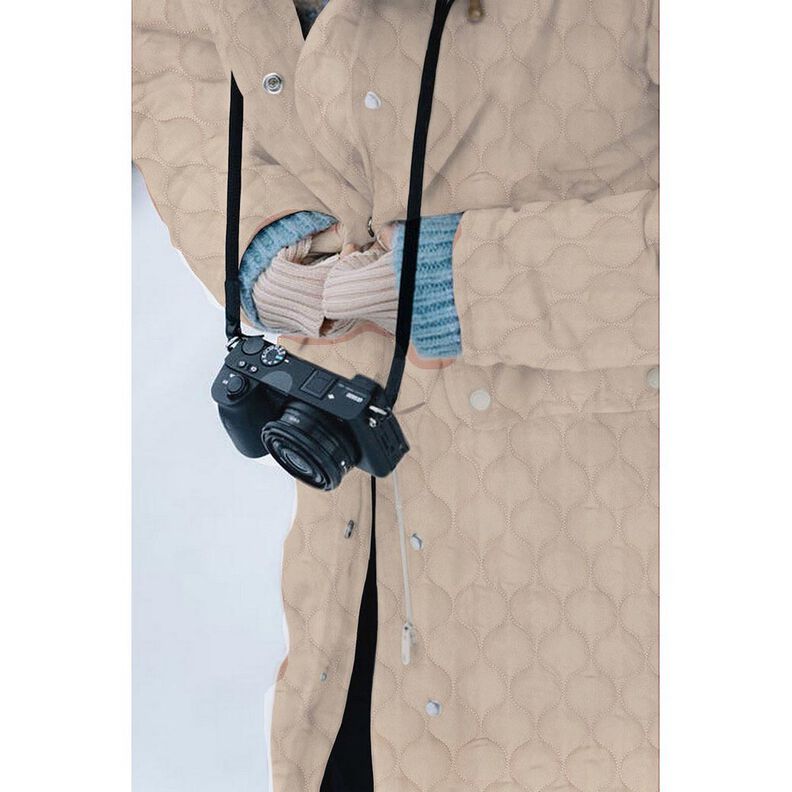 Steppstoff Kreismuster | Poppy Fabrics – dunkelpinie,  image number 5