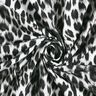 French Terry angeraut Schneeleopard Digitaldruck – schwarz/weiss,  thumbnail number 3