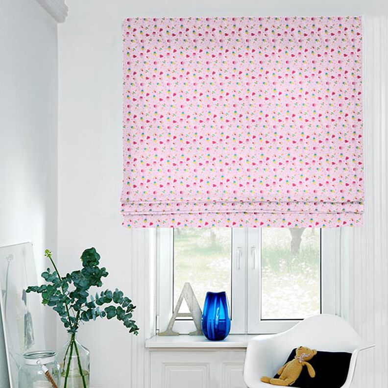 Baumwollstoff Cretonne Eiscreme – rosa,  image number 8