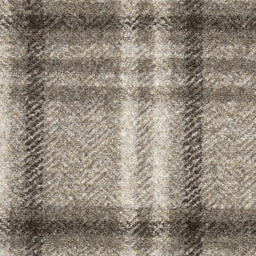 Mantelstrick Woll-Mix Karo – taupe, 