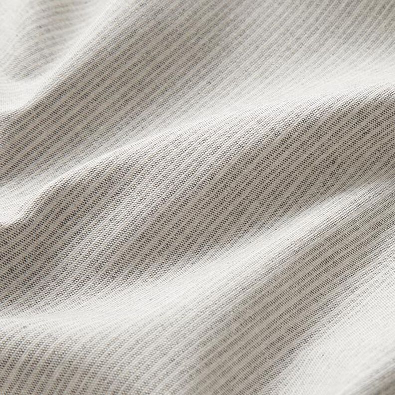Dekostoff Canvas feine Streifen recycelt – grau,  image number 2