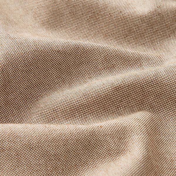 Dekostoff Halbpanama Chambray recycelt – mittelbraun