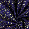 Baumwollstoff Cretonne weihnachtlicher Sternenhimmel klein – marineblau/gold,  thumbnail number 2