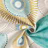 Dekostoff Halbpanama Kreise – blau,  thumbnail number 3
