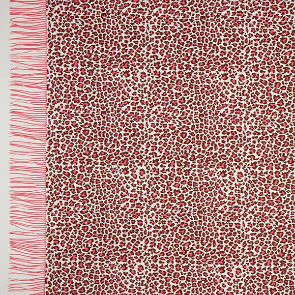 FRINGE ME Leo Pink – wollweiss/pink | Albstoffe | Hamburger Liebe, image number 1