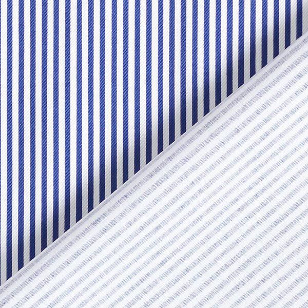 Baumwoll-Stretch schmale Streifen – marineblau/weiss | Reststück 100cm