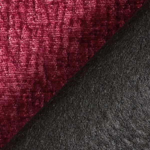 Polsterstoff Chenille 3D-Effekt – bordeauxrot, image number 4