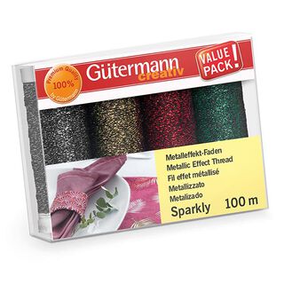 Nähfaden-Set Sparkly  [4 Spulen je 100 m] | Gütermann, 