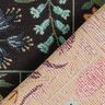 Dekostoff Gobelin Blumen-Kacheln – schwarz,  thumbnail number 4