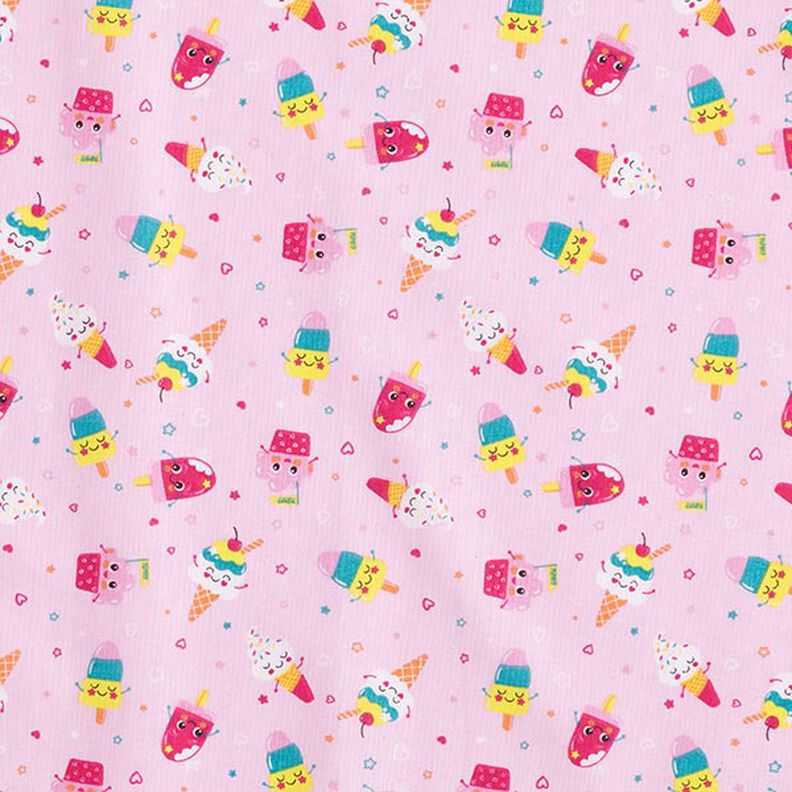 Baumwollstoff Cretonne Eiscreme – rosa,  image number 1