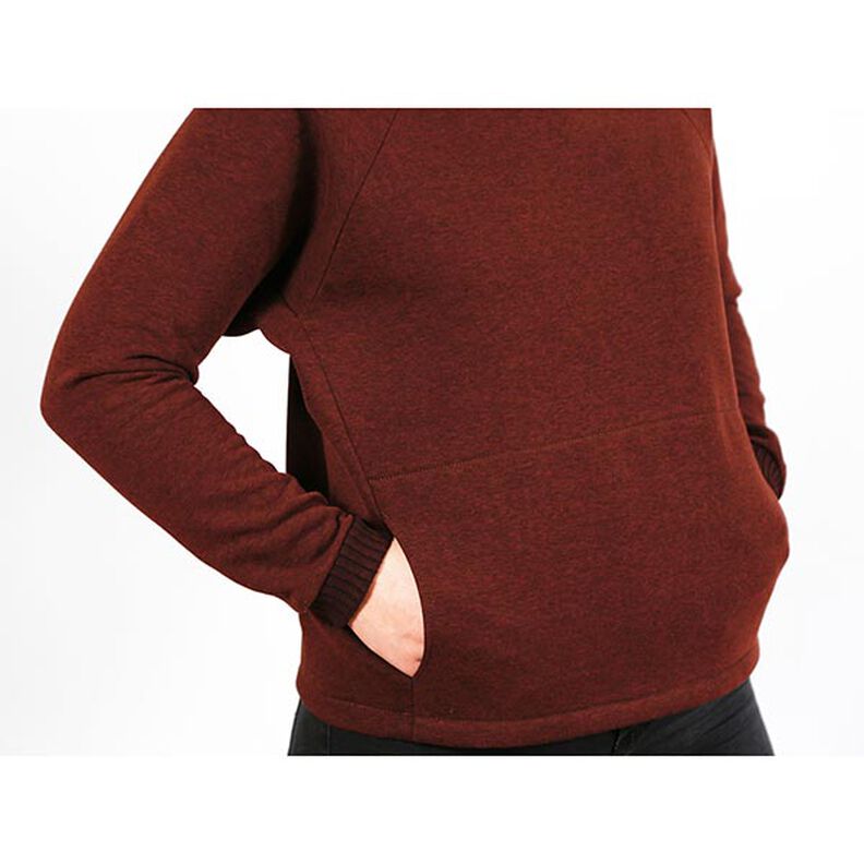 FRAU BETTI Fledermaussweater mit Bauchtasche und Stehkragen | Studio Schnittreif | XS-XXL,  image number 6