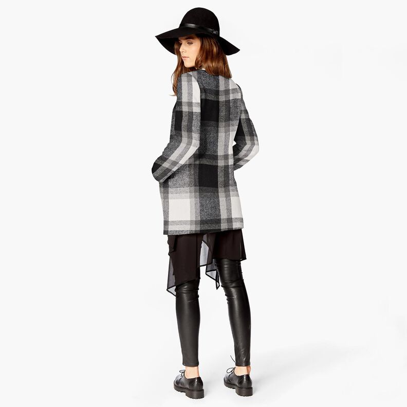 Mantelflanell Karo | Katia Fabrics – nebelgrau/altsilber,  image number 6