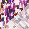 Viskosestoff abstrakte Pinselstriche Digitaldruck – traube/indigo,  thumbnail number 4