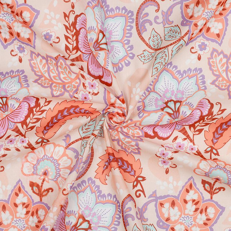 Baumwoll-Voile Stella | Nerida Hansen – apricot/lavendel,  image number 3