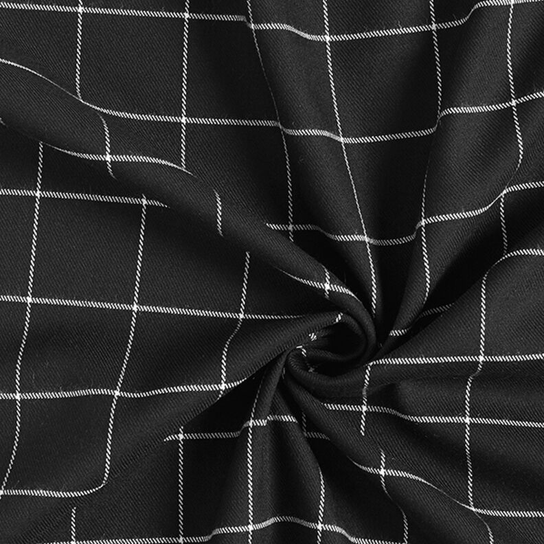 Viskosemix Stretch Karos – schwarz/weiss,  image number 3