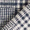 Mantelstoff Doubleface Karo – marineblau/weiss,  thumbnail number 4