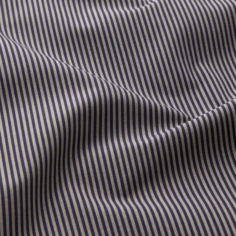 Hemdenstoff Längsstreifen – schwarz/grau, image number 2