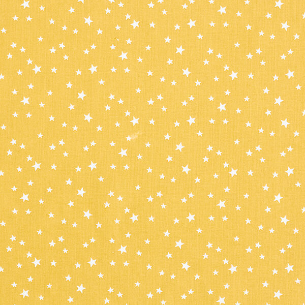 Baumwollpopeline unregelmäßige Sterne – senf,  image number 1