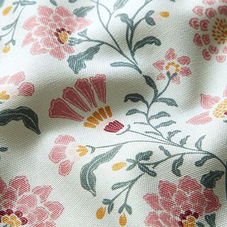 Beschichtete Baumwolle Blumen – mintgrün, 