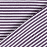 Bündchen Schlauchware Streifen – pflaume/weiss,  thumbnail number 4