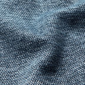 Polsterstoff Chenille Melange – blau/silbergrau, 