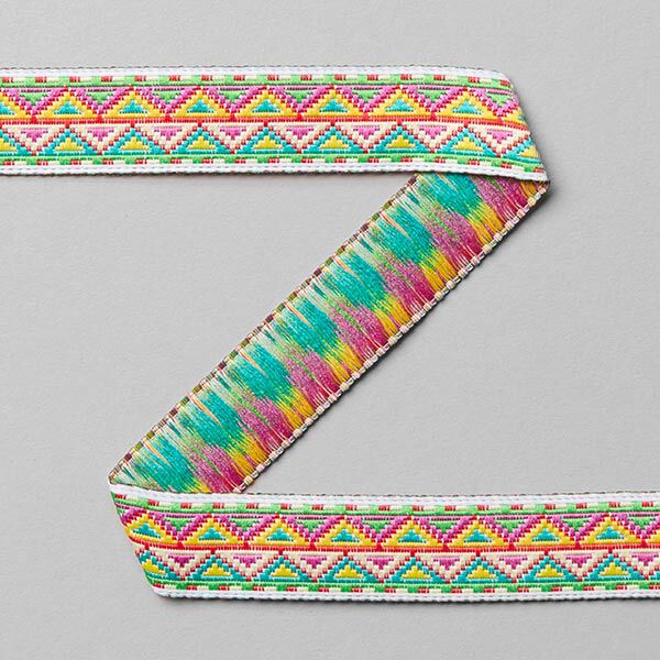 Webband Ikat [16 mm] - grün,  image number 1
