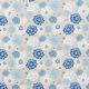 Dekostoff Canvas Blumen – blau/weiss,  thumbnail number 1