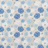 Dekostoff Canvas Blumen – blau/weiss,  thumbnail number 1