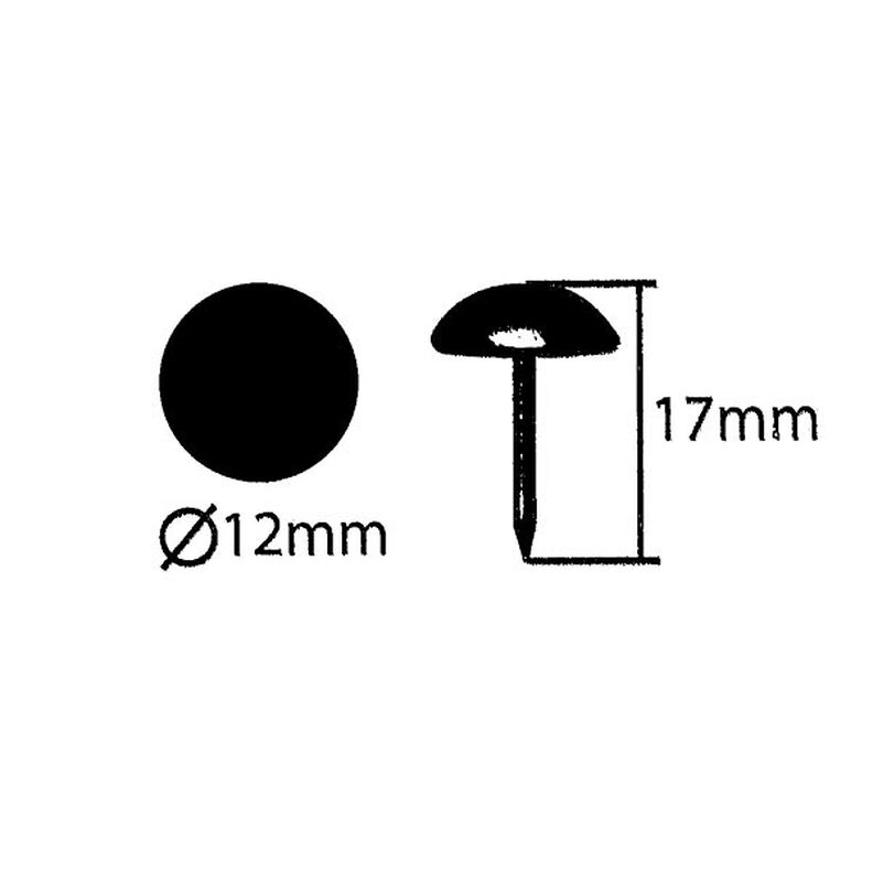 Polsternägel [ 17 mm | 50 Stk.] - anthrazit,  image number 3