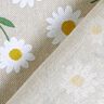 Dekostoff Halbpanama Gänseblümchen – natur/weiss,  thumbnail number 4
