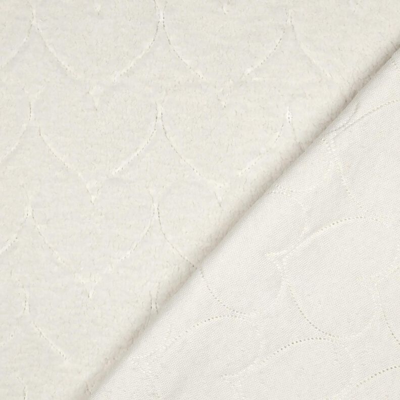 Kunstfell Herzmuster | Poppy Fabrics – wollweiss, image number 4