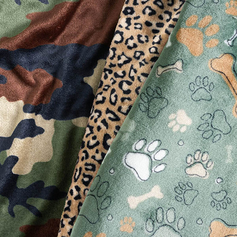 Kuschelfleece Leomuster – mittelbraun, image number 5