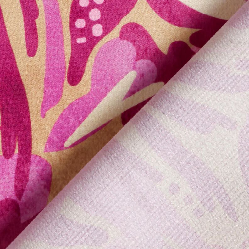 Crêpe Satin Meeresblumen – traube/pastellviolett,  image number 4