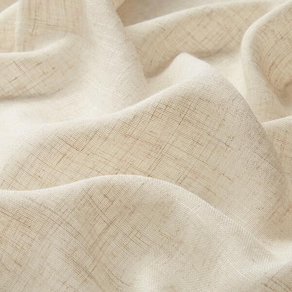 Gardinenstoff Voile Leinenlook 300 cm – natur | Reststück 100cm