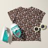 Baumwolljersey Millefleurs – schwarzbraun,  thumbnail number 5
