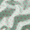 Baumwollstoff Popeline Mini Zacken – hellmint/dunkelaltrosa,  thumbnail number 2