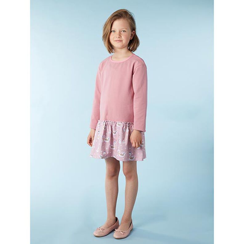 Leichter French Terry Uni – dunkelaltrosa,  image number 6