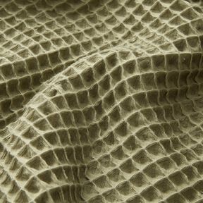 Waffelpiqué große Waben – hellkhaki, 